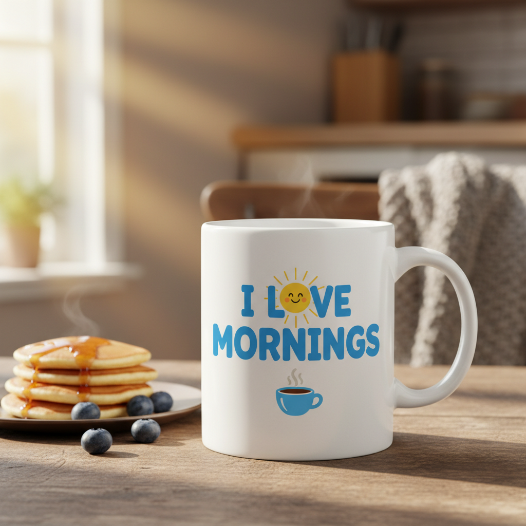I Love Mornings Mug