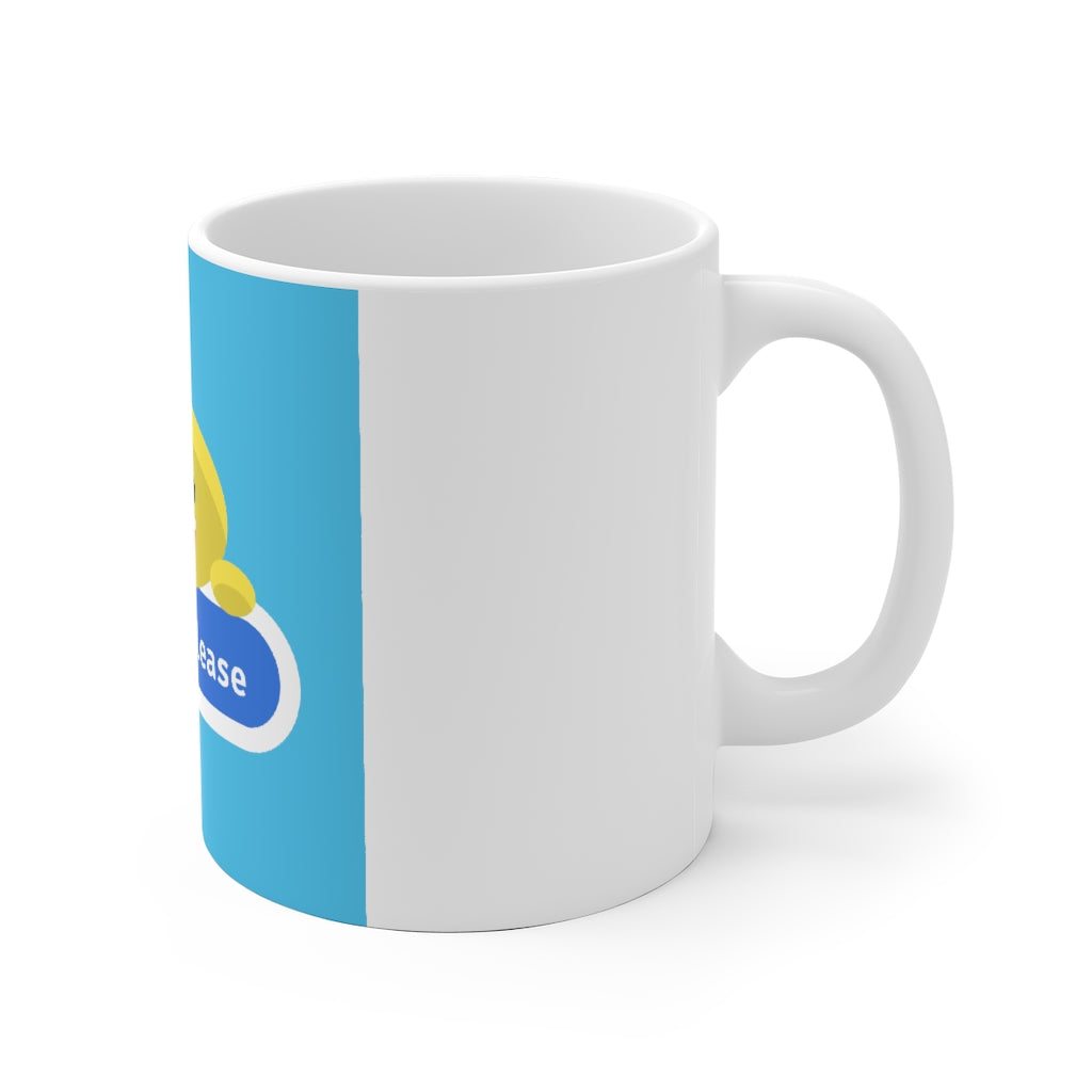 Blue Coffee Please Mug