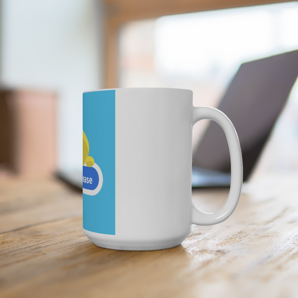 Blue Coffee Please Mug